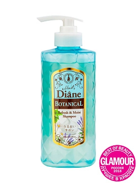 Moist Diane Botanical Refresh Шампунь бессиликоновый бессульфатный для питания волос, 480 мл Moist Diane Botanical Refresh Шампунь бессиликоновый бессульфатный для питания волос, 480 мл
