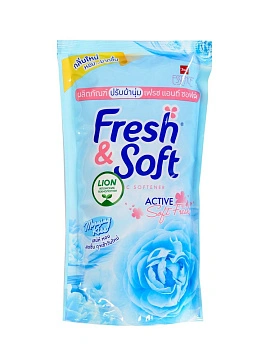 LION Fresh&Soft Кондиционер для белья парфюмированный "Утренний Поцелуй", 600 мл