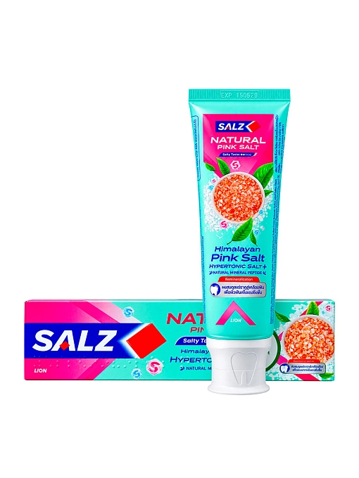 LION Salz Herbal Паста зубная с розовой гималайской солью, 90 г