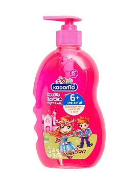 Детский шампунь-гель с 6 лет с фруктово-ягодным ароматом, 400 мл