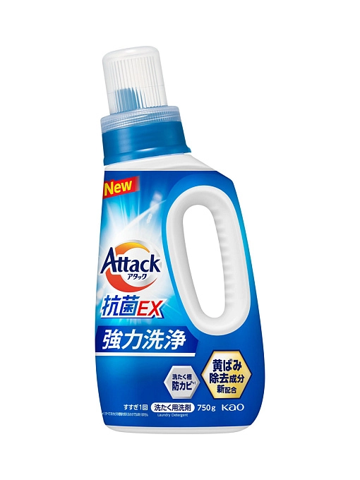 KAO Attack Antibacterial EX Жидкое средство для стирки, 750 г