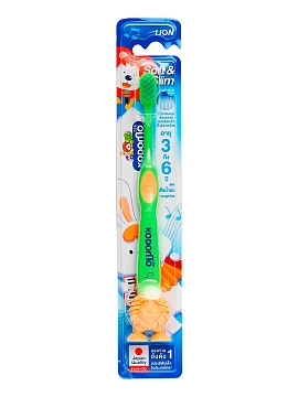 LION Kodomo Щётка зубная для детей от 3 до 6 лет