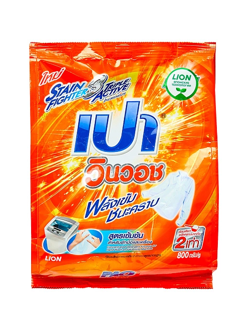 LION Pao Win Wash Regular Порошок стиральный для всех типов стиральных машин, 800 г LION Pao Win Wash Regular Порошок стиральный для всех типов стиральных машин, 800 г