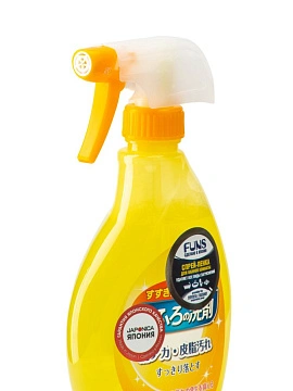 FUNS Спрей-пенка чистящая для ванной комнаты с ароматом апельсина и мяты, 380 мл