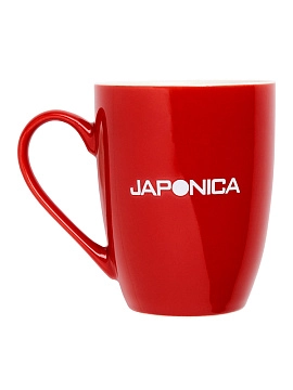 JAPONICA Кружка с логотипом, красная 350 мл