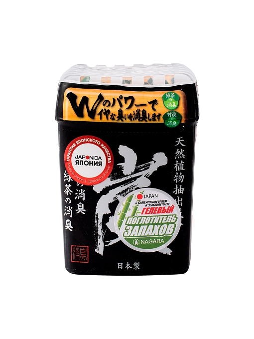 Поглотитель запаха гелевый с бамбуковым углем и зеленым чаем, 320 г