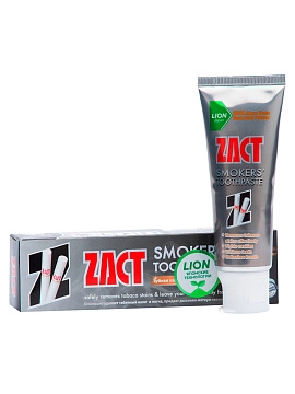 LION Zact Паста зубная против табачного налета, 100 г
