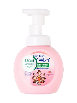 LION Kirei Kirei Мыло-пенка для рук детская от 0 до 3 лет "розовый персик", 250 мл