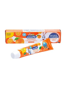 LION Kodomo паста зубная для детей с 6 месяцев с ароматом апельсина, 40 г