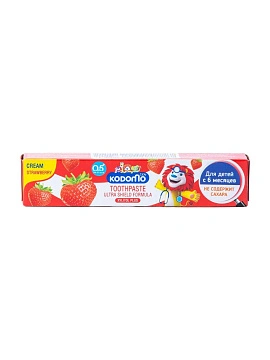 LION Kodomo паста зубная для детей с 6 месяцев с ароматом клубники, 40 г