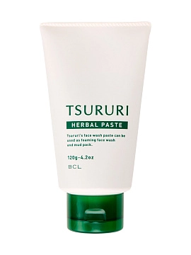 TSURURI Паста-маска для лица очищающая с центеллой, ромашкой и каолином, 120 г