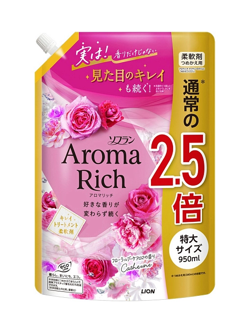 LION Aroma Rich Catherine Кондиционер-ополаскиватель для белья, 950 мл
